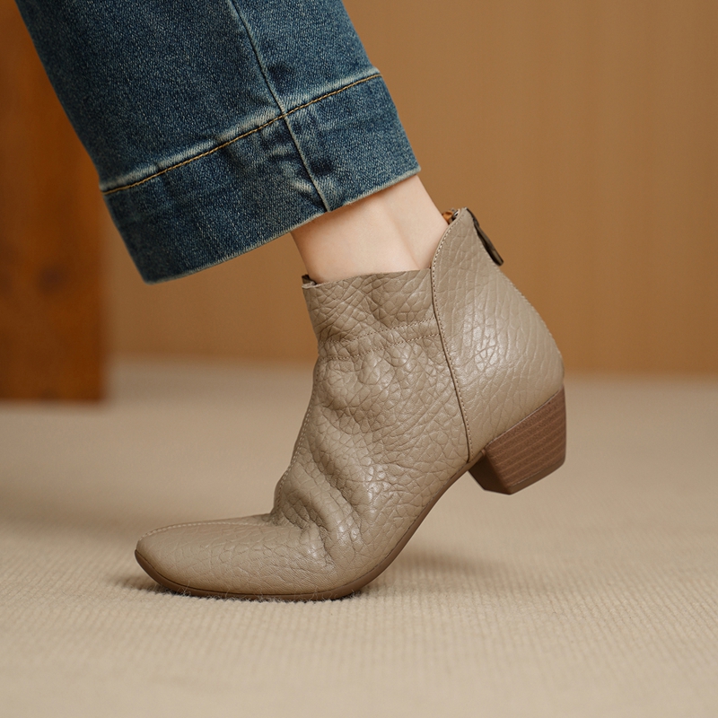 Leather Work Women Shoes - 2027 New Shoes for Women High
