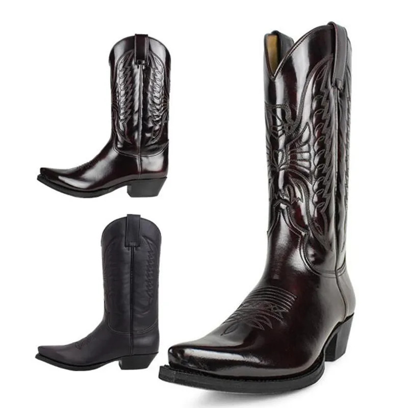 Leather Work Women Shoes - Cowboy Men Women Country Vintage Knight
