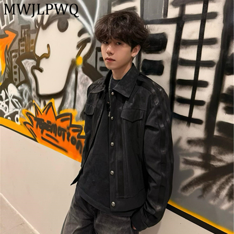 Leatherwork Workshop - MWJLPWQ Retro Black Suede Spliced Work