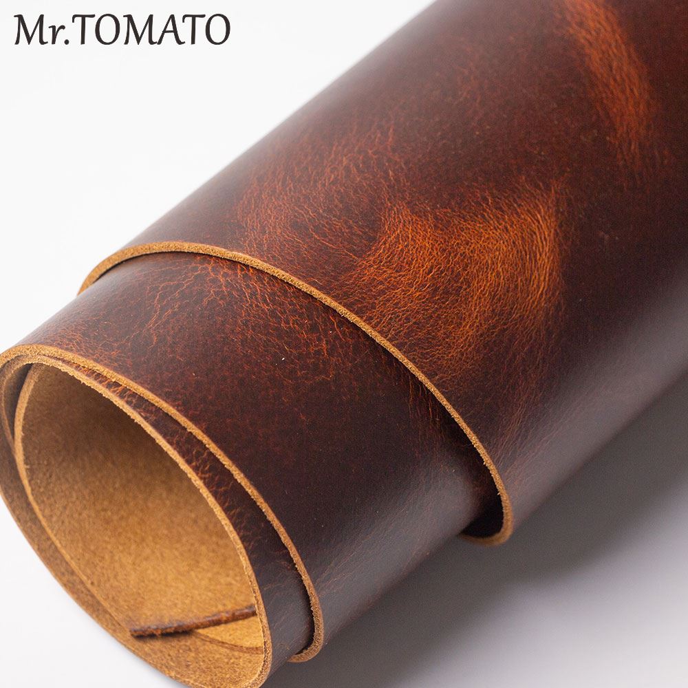 Veg Tan Leather Hide - Cowhide Cow Leather Thick Genuine Leather