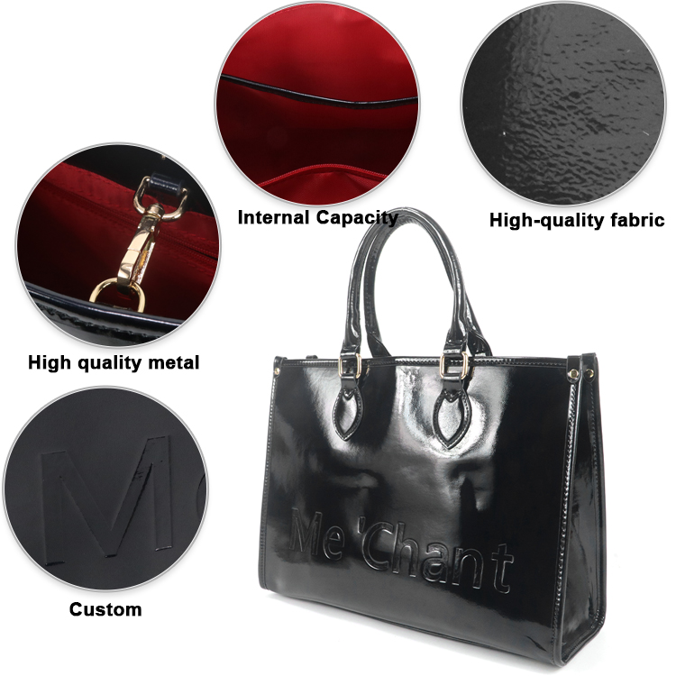 Women Black Glossy Patent PU L - огляд і ціна Leatherwork Workshop