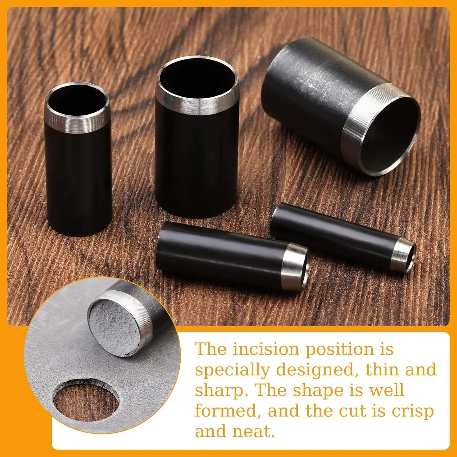 15Pcs Leather Circle Cutter To - огляд і ціна Leatherwork Punching Tool