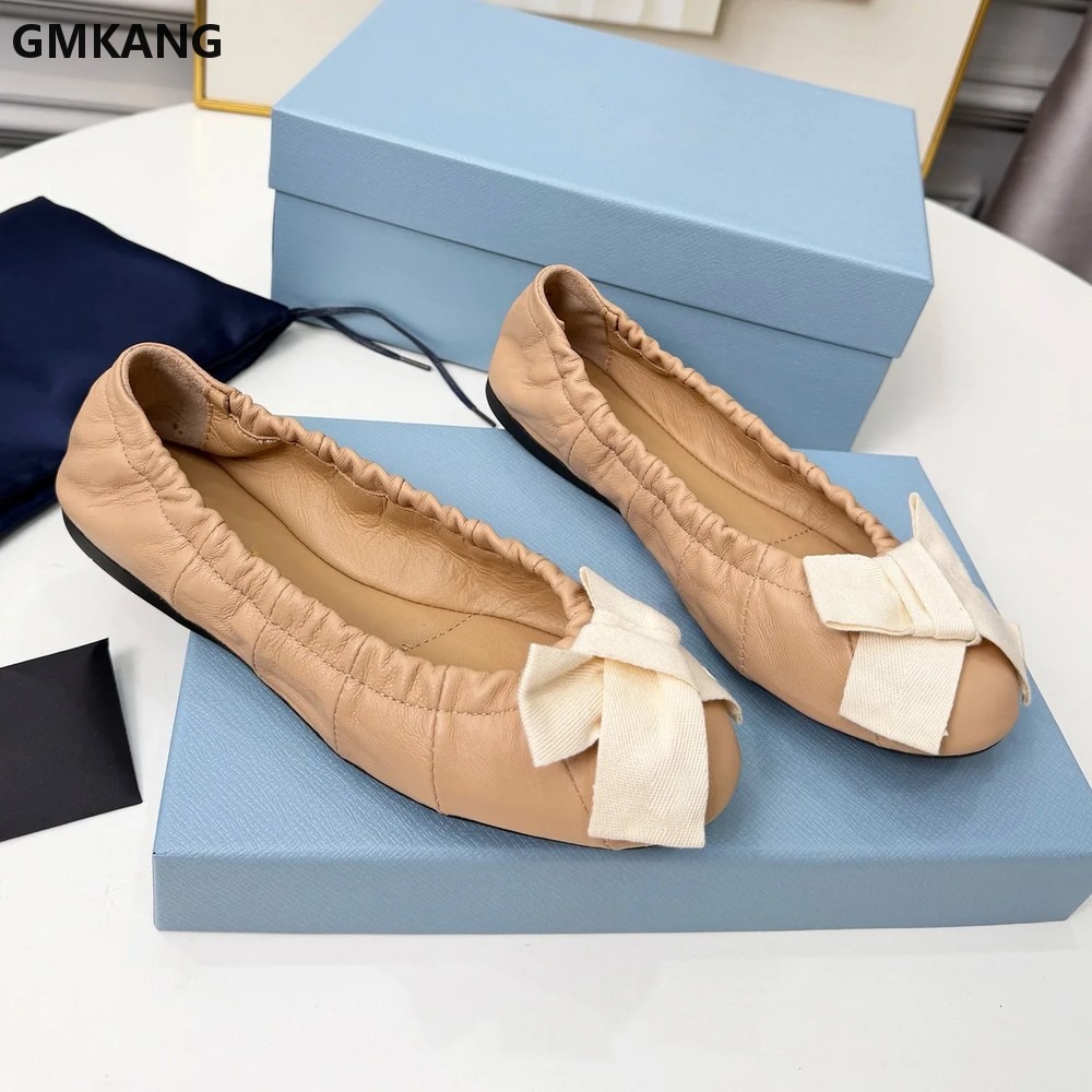 Women's Ballet Flats Bow Pleat - огляд і ціна Leather Work Women Shoes