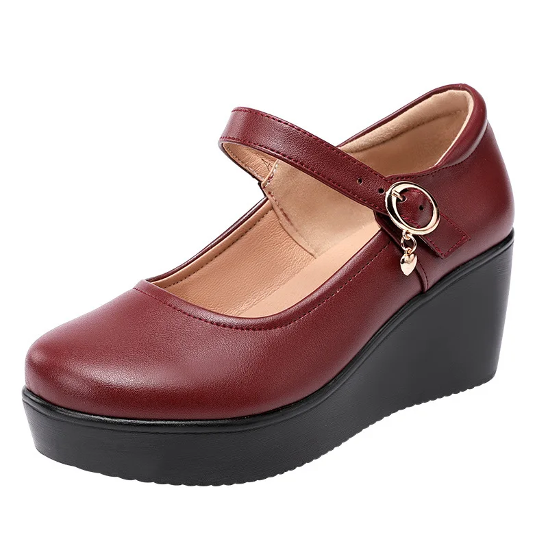 6cm Small Size 32-43 Vintage S - огляд і ціна Leather Work Women Shoes