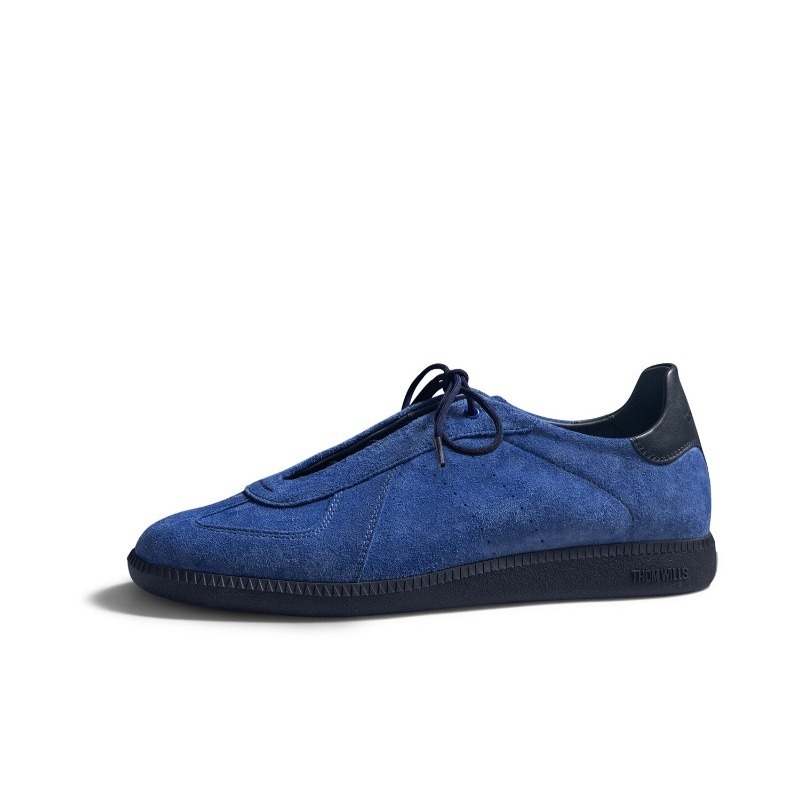 Luxury Cowhide Sneakers Blue C - огляд і ціна Leatherwork Training
