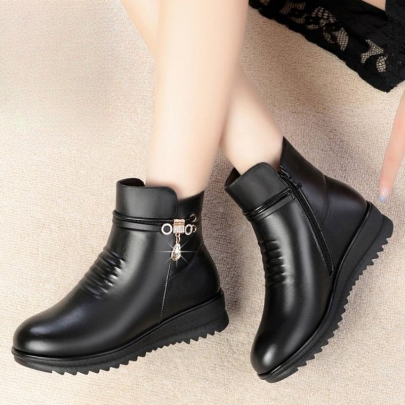 2025 Winter Chunky Heel Women' - огляд і ціна Leather Work Women Shoes