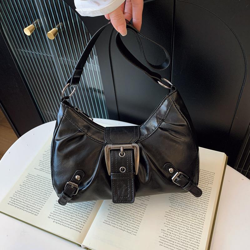 Y2K Retro Pleated Leather Shou - огляд і ціна Leatherwork Workshop
