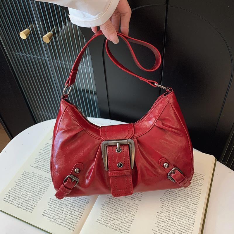 Y2K Retro Pleated Leather Shou - огляд і ціна Leatherwork Workshop
