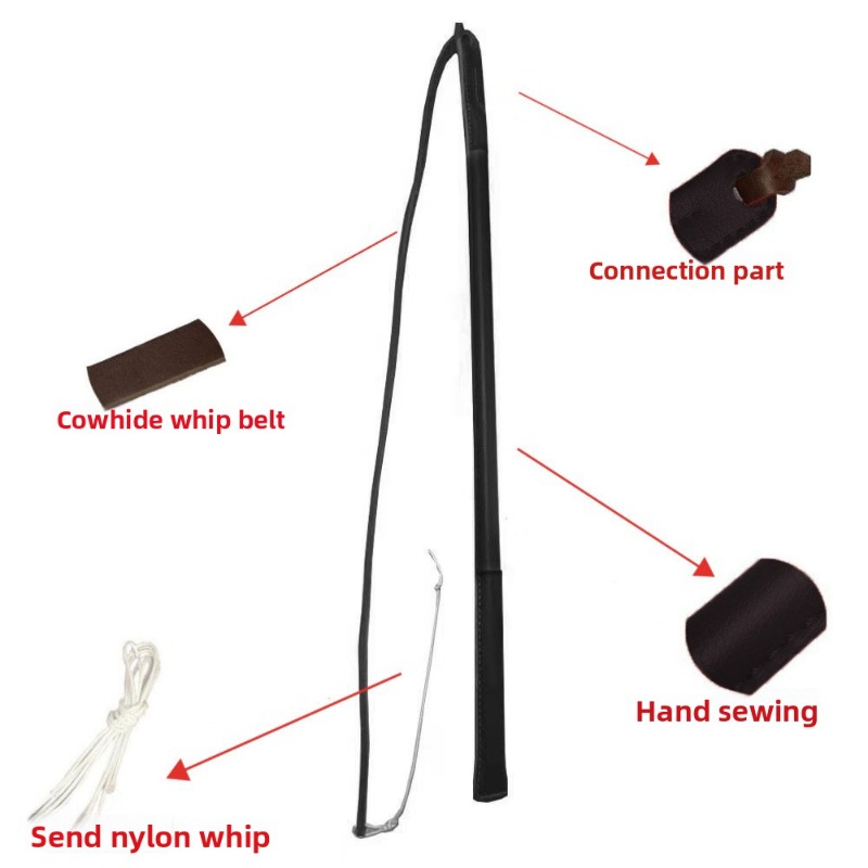 Leather Crack Whip - Dog Train - огляд і ціна Leatherwork Training