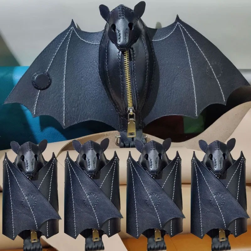 Bat Coin Purse PU Leather Bat  - огляд і ціна Leatherwork Workshop