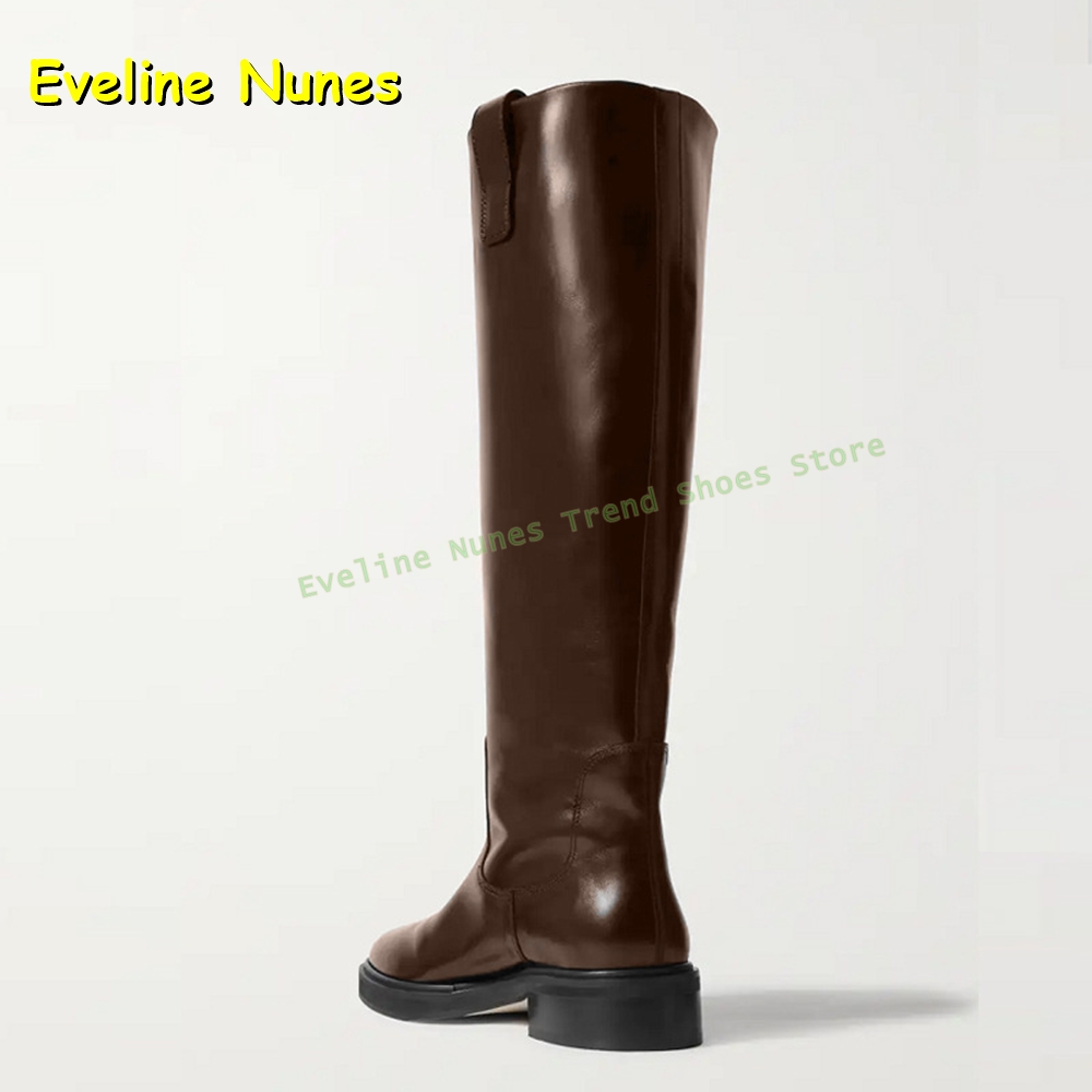 Black Leather Knee High Riding - огляд і ціна Leather Work Women Shoes