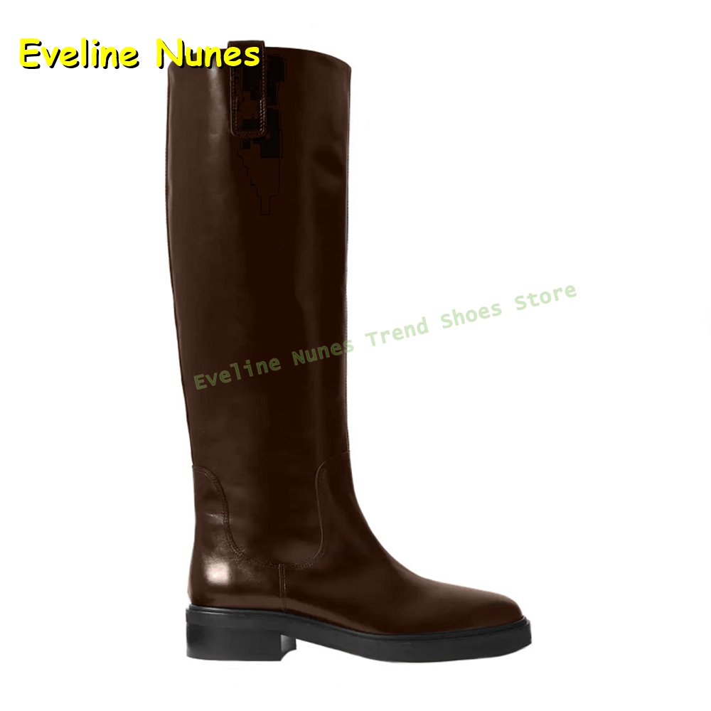 Black Leather Knee High Riding - огляд і ціна Leather Work Women Shoes