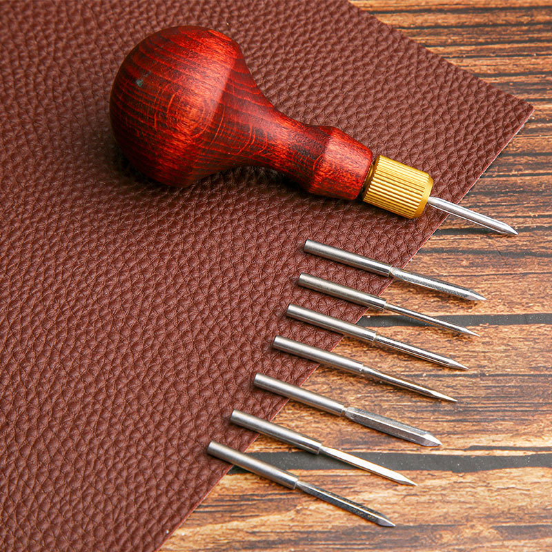 1Set DIY Leather Punch Awl Woo - огляд і ціна Leather Punch Revolving