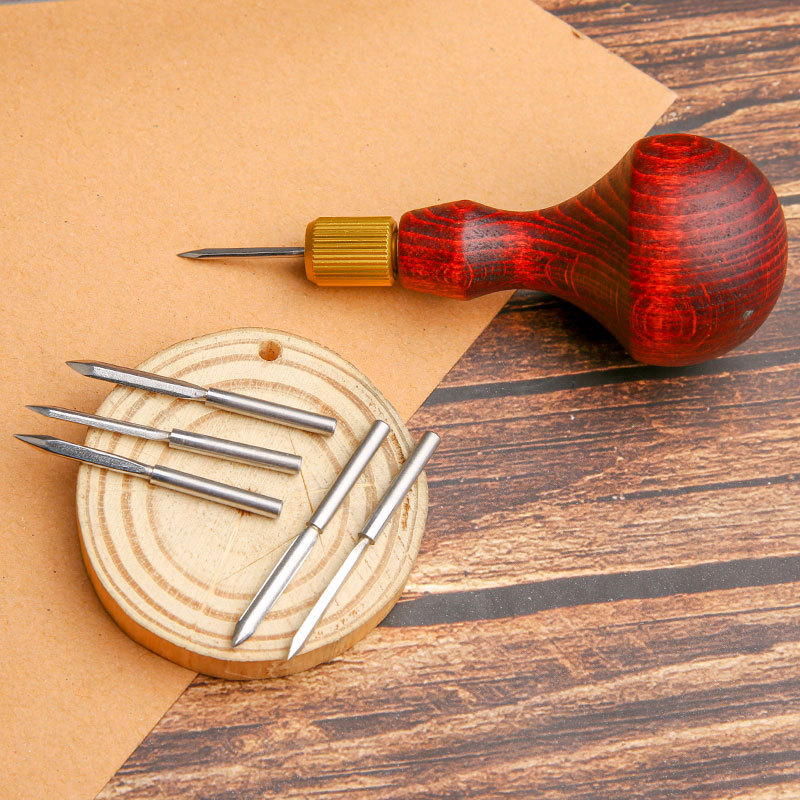 1Set DIY Leather Punch Awl Woo - огляд і ціна Leather Punch Revolving