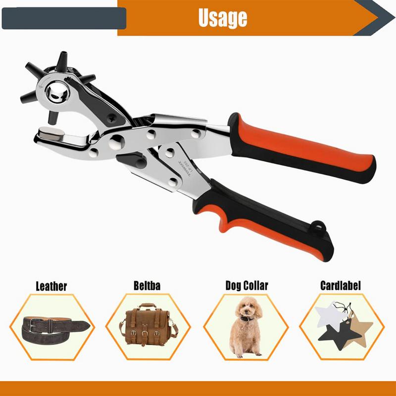 Leather Belt Hole Punch Plier  - огляд і ціна Leather Punch Revolving