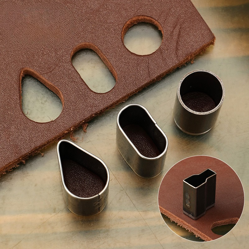 5pcs/6Pcs Short Head Hollow Pu - огляд і ціна Leatherwork Punching Tool