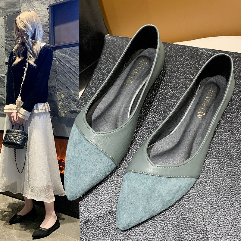 Flat black leather shoes for w - огляд і ціна Leather Work Women Shoes