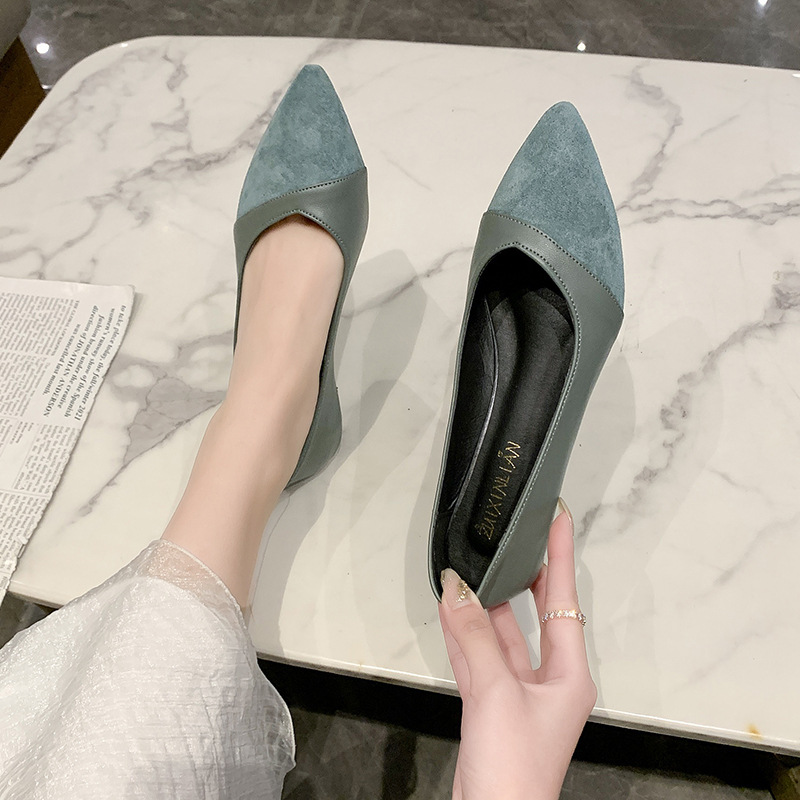 Flat black leather shoes for w - огляд і ціна Leather Work Women Shoes