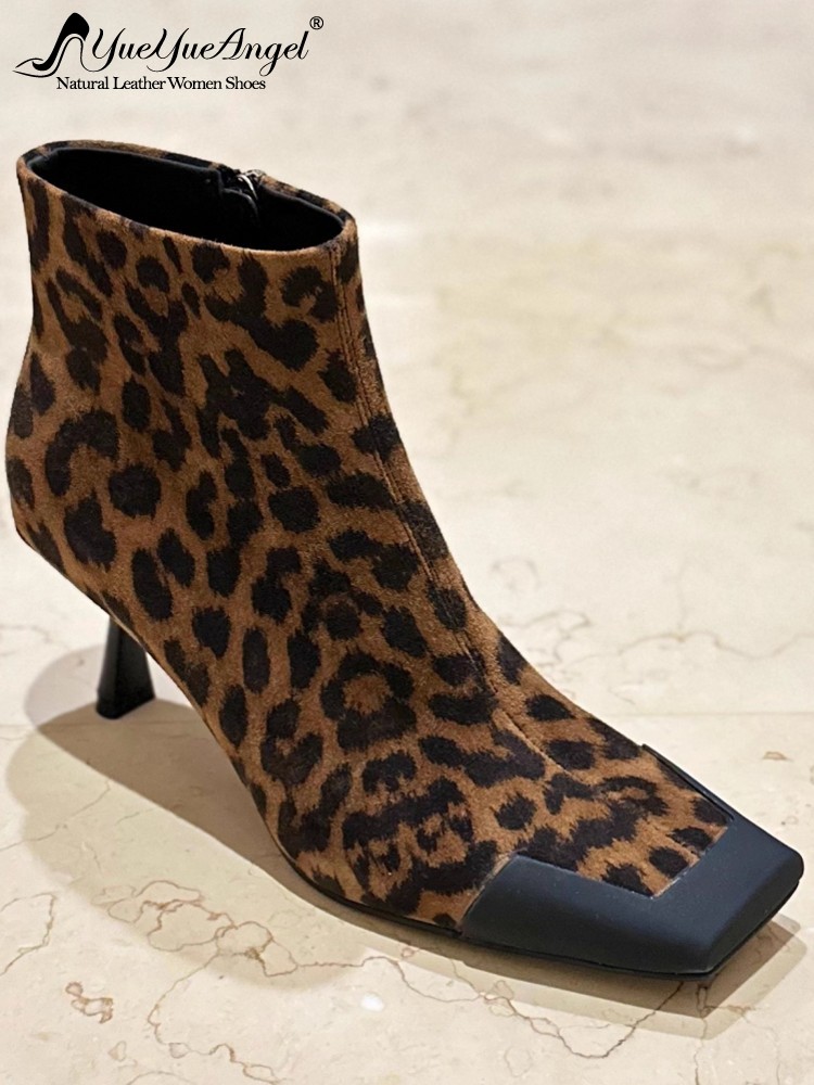 Fashion Women Square Toe Thin  - огляд і ціна Leather Work Women Shoes
