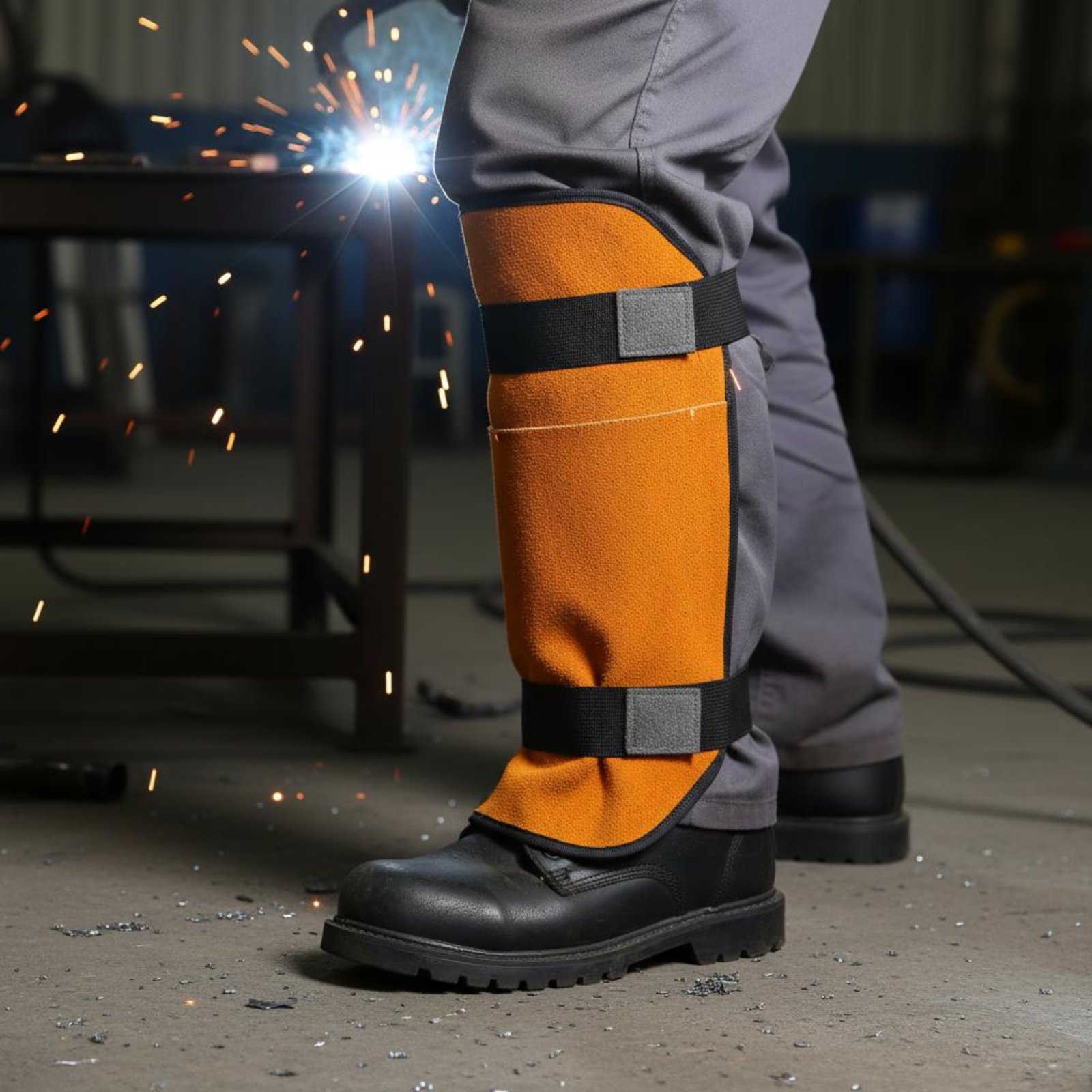 Welder Gaiters  Knee Pads Bovi - огляд і ціна Leather Work Knee Pads