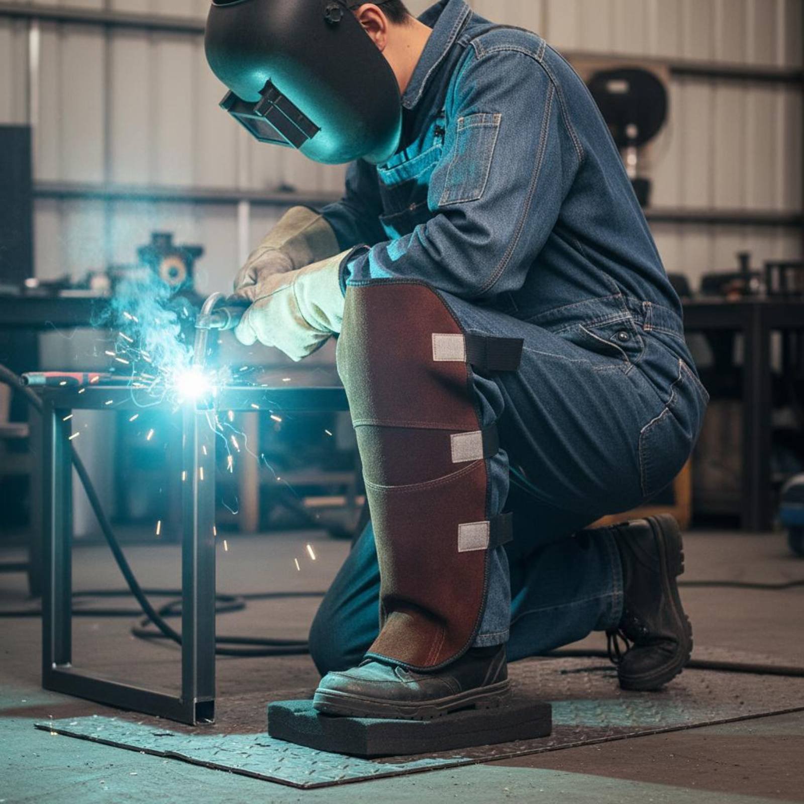 Welder Gaiters  Knee Pads Bovi - огляд і ціна Leather Work Knee Pads