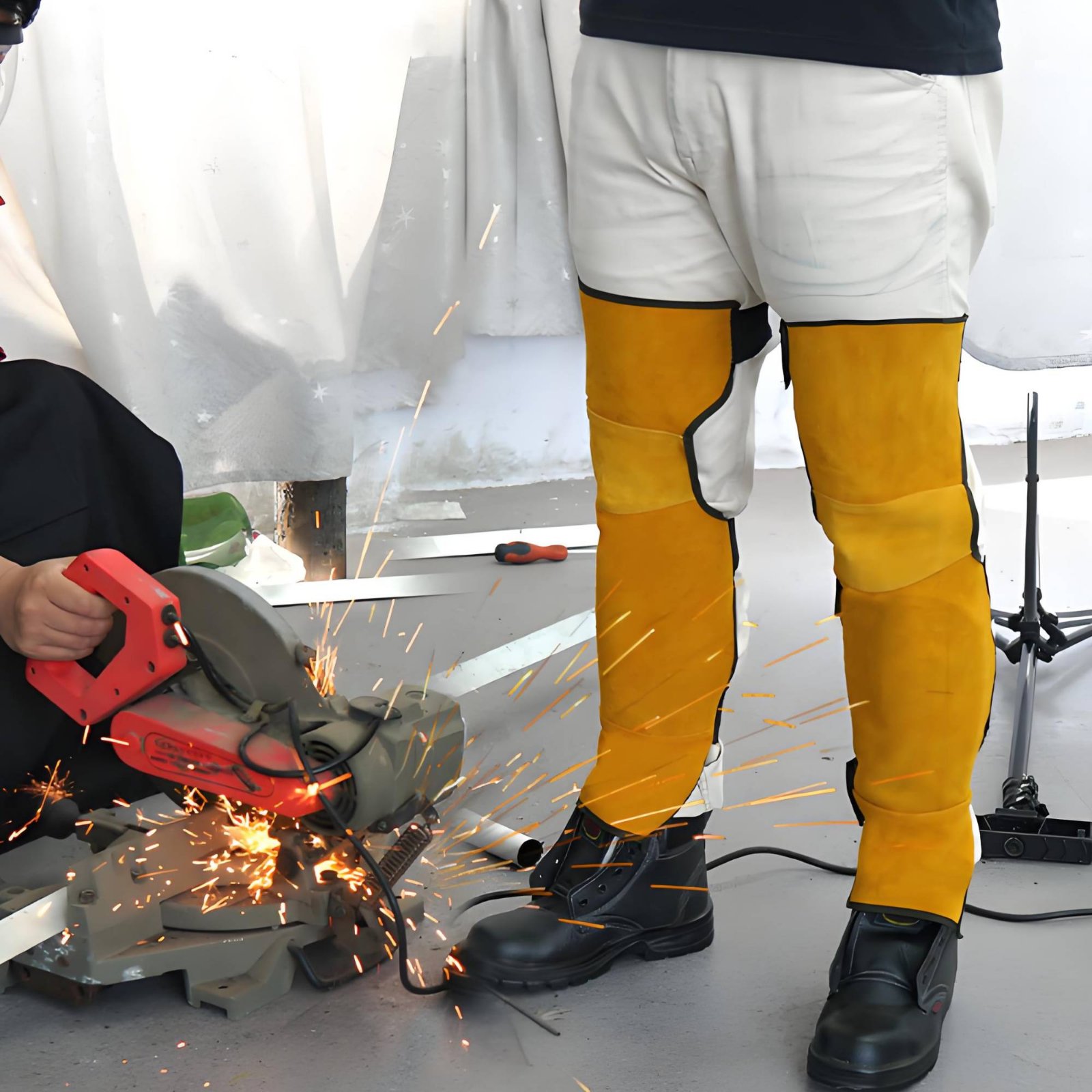 Welder Gaiters  Knee Pads Bovi - огляд і ціна Leather Work Knee Pads