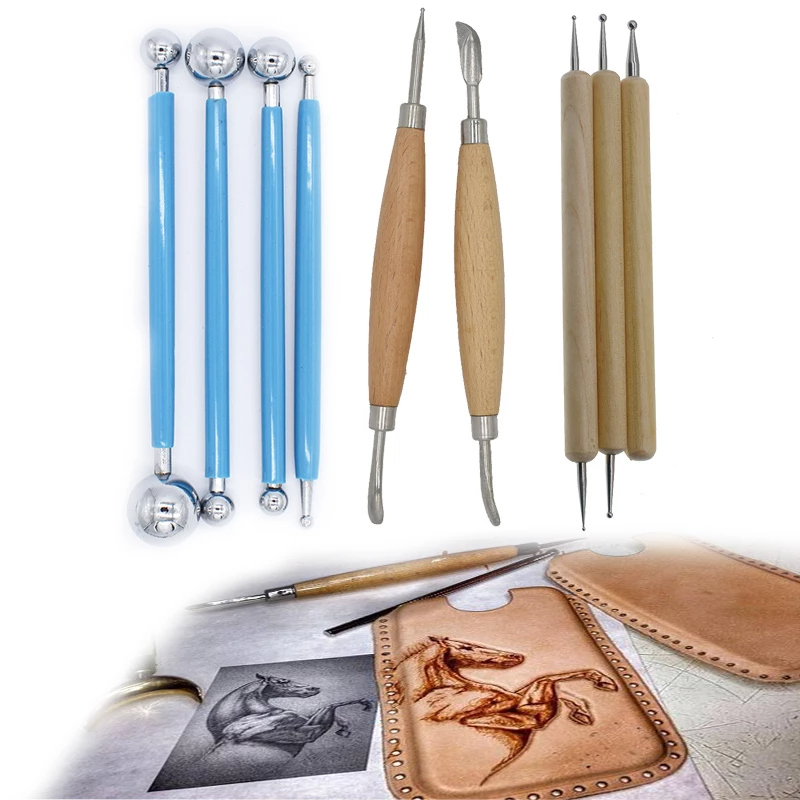 Leather Caving Tool Point Styl - огляд і ціна Leatherwork Hand Press