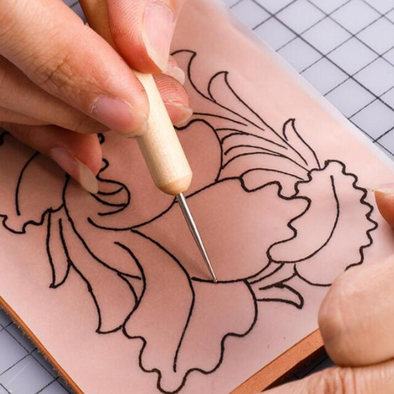Leather Caving Tool Point Styl - огляд і ціна Leatherwork Hand Press