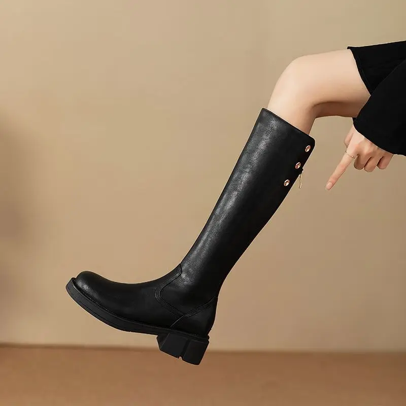 Autumn Winter Middle Heel Ladi - огляд і ціна Leather Work Women Shoes